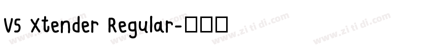 V5 Xtender Regular字体转换